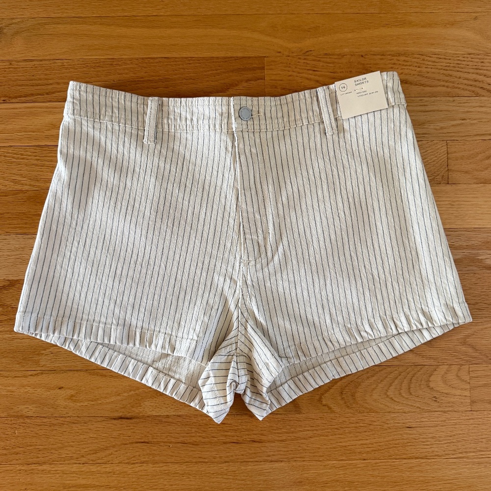 NWT Universal Thread Sailor Shorts High Rise Denim Three (3) Pairs Size 14 - Picture 7 of 14